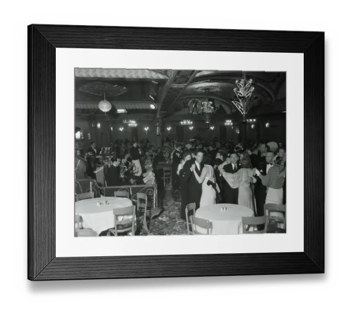 Framed Print : Couples Dancing in Dining Room Framed Print : Couples Dancing in Dining Room