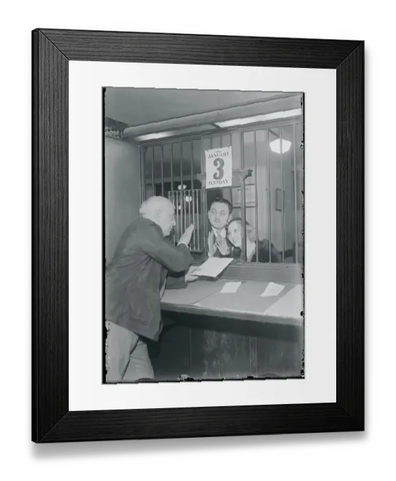 Framed Print : Couple Visiting Marriage License Office Framed Print : Couple Visiting Marriage License Office