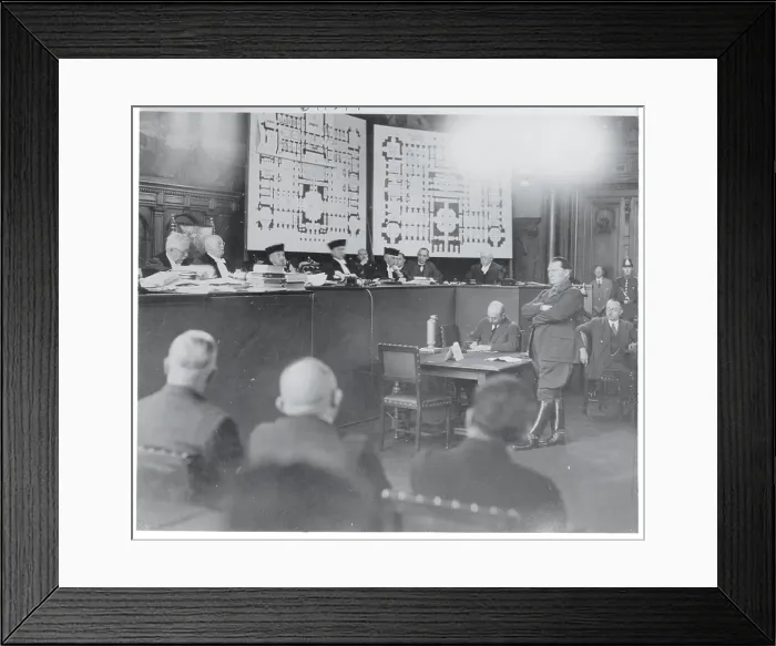 Framed Print : Hermann Goering at Trial Framed Print : Hermann Goering at Trial