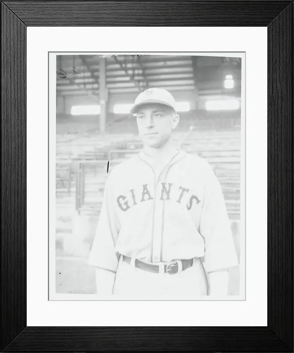 Framed Print : Johnny Vergez in Baseball Uniform Framed Print : Johnny Vergez in Baseball Uniform