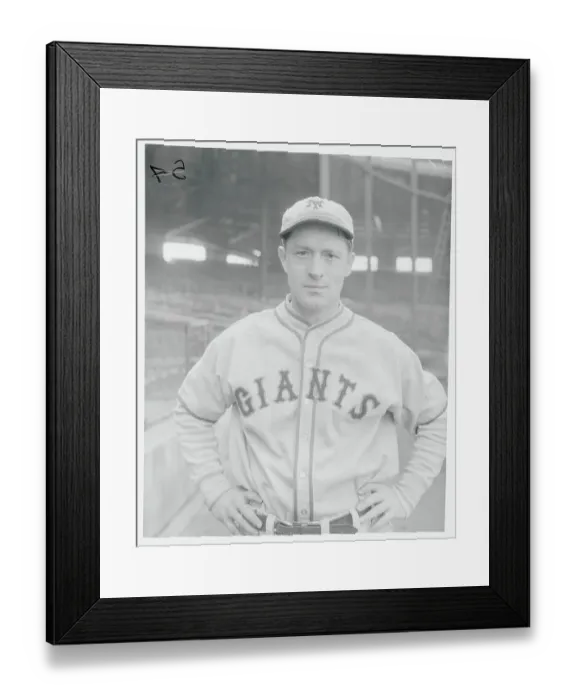 Framed Print : Hughie Critz Posing in Baseball Uniform Framed Print : Hughie Critz Posing in Baseball Uniform