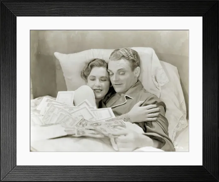 Framed Print : James Cagney Appearing with Mae Clark