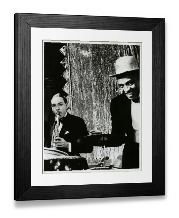 Framed Print : Lionel Hampton on Music Set Framed Print : Lionel Hampton on Music Set