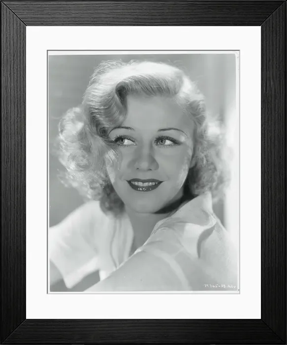 Framed Print : Portrait of Ginger Rogers Framed Print : Portrait of Ginger Rogers
