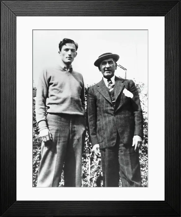 Framed Print : Gregory Peck and His Father Doc Framed Print : Gregory Peck and His Father Doc