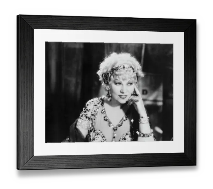 Framed Print : Mae West Posing in Costume from I'm No Angel Framed Print : Mae West Posing in Costume from I'm No Angel