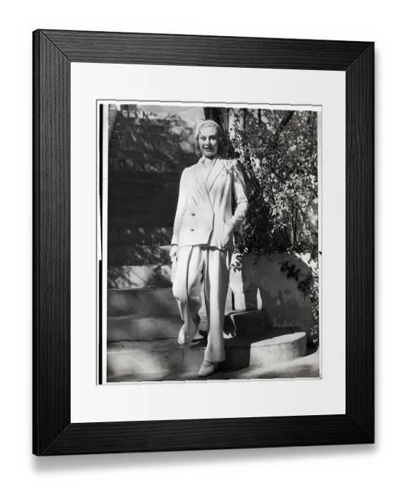 Framed Print : Ginger Rogers Modeling Pantsuit Framed Print : Ginger Rogers Modeling Pantsuit