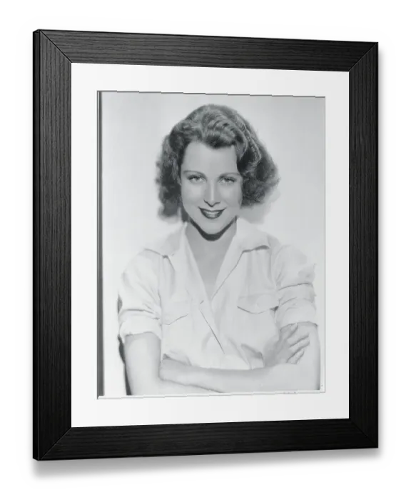 Framed Print : Portrait of Frances Dee Framed Print : Portrait of Frances Dee