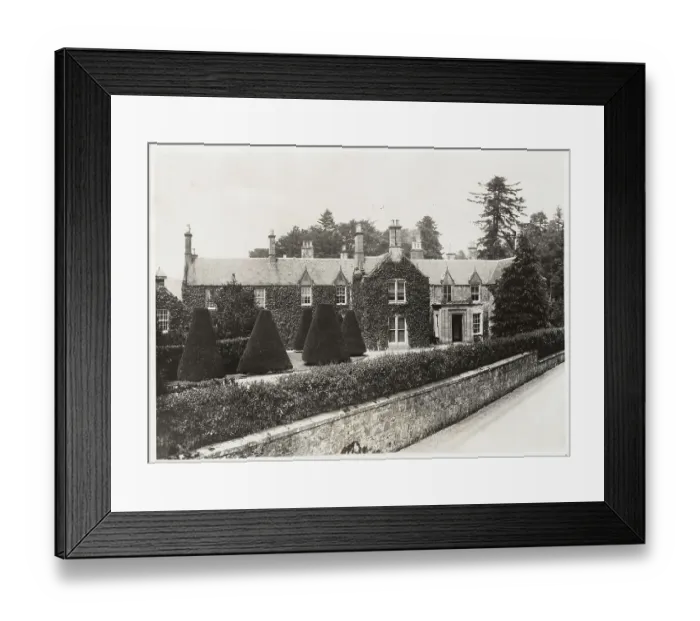 Framed Print : Exterior View of J. P. Morgan Scottish Dwelling Framed Print : Exterior View of J. P. Morgan Scottish Dwelling