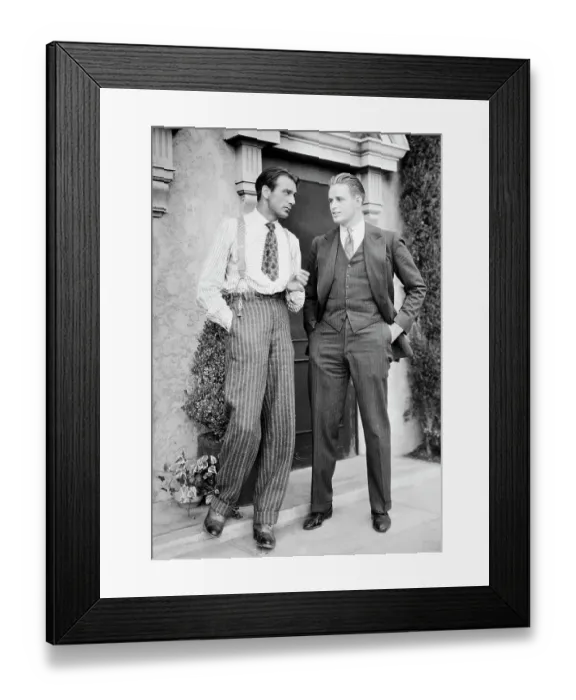 Framed Print : Elliott Roosevelt and Gary Cooper Framed Print : Elliott Roosevelt and Gary Cooper