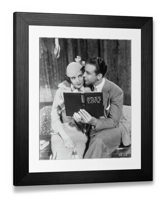 Framed Print : Entertainers Ruby Keeler and Dick Powell Embracing with Book in Hand Framed Print : Entertainers Ruby Keeler and Dick Powell Embracing with Book in Hand