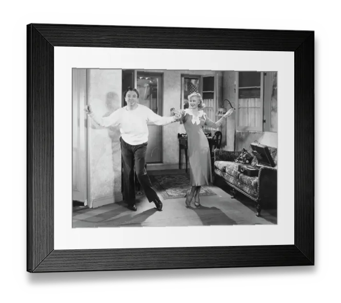 Framed Print : Ginger Rogers and Jack Haley Dancing Framed Print : Ginger Rogers and Jack Haley Dancing