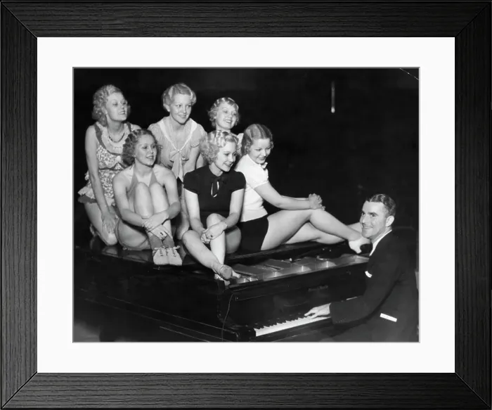 Framed Print : George White Playing Piano in Scandals Framed Print : George White Playing Piano in Scandals