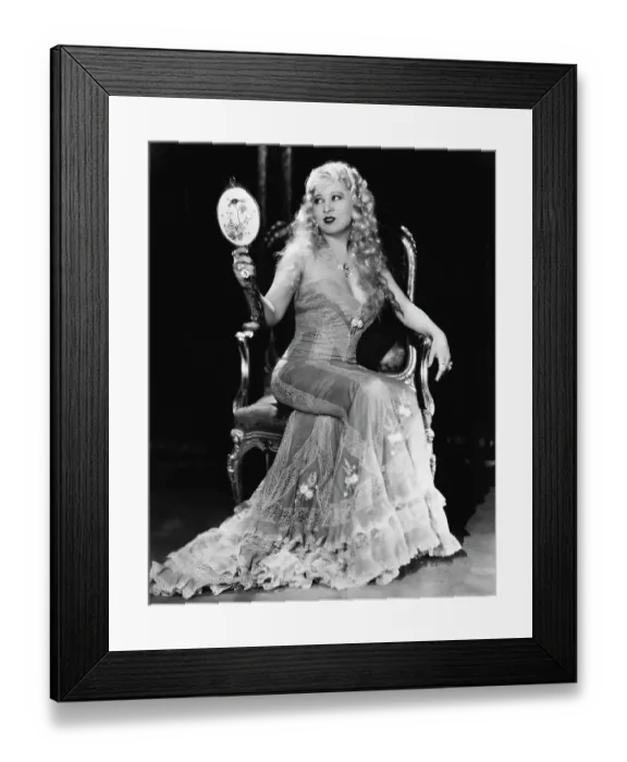 Framed Print : Portrait of Mae West Framed Print : Portrait of Mae West