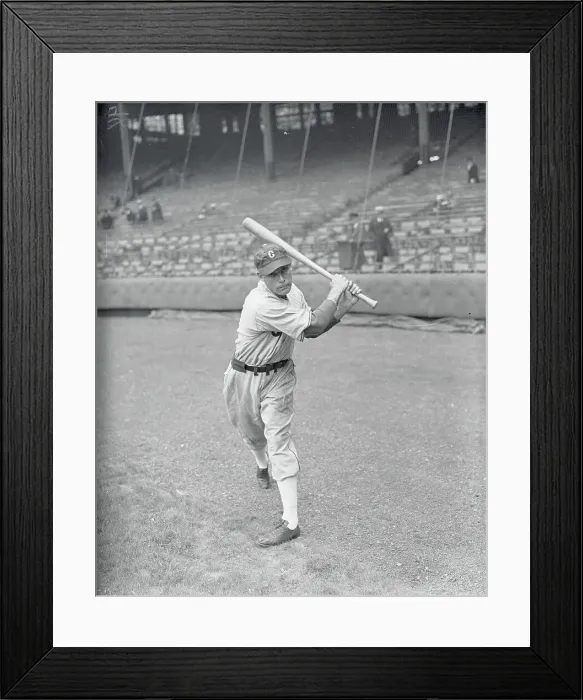 Framed Print : Minter Hayes Holding Bat Framed Print : Minter Hayes Holding Bat