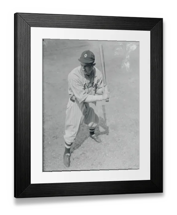Framed Print : Portrait of Earl Averill Framed Print : Portrait of Earl Averill