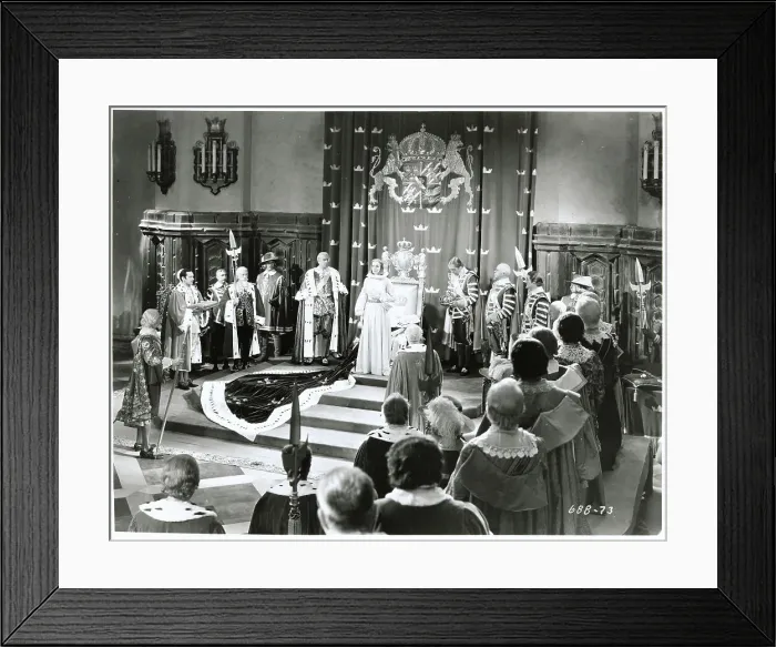 Framed Print : Greta Garbo Addressing Fellow Actors Framed Print : Greta Garbo Addressing Fellow Actors