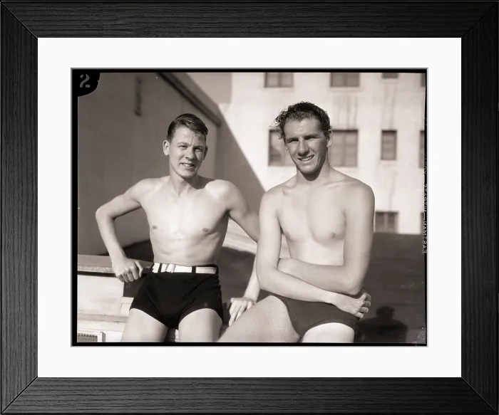 Framed Print : Bob Boals and Duke Callaghan Framed Print : Bob Boals and Duke Callaghan