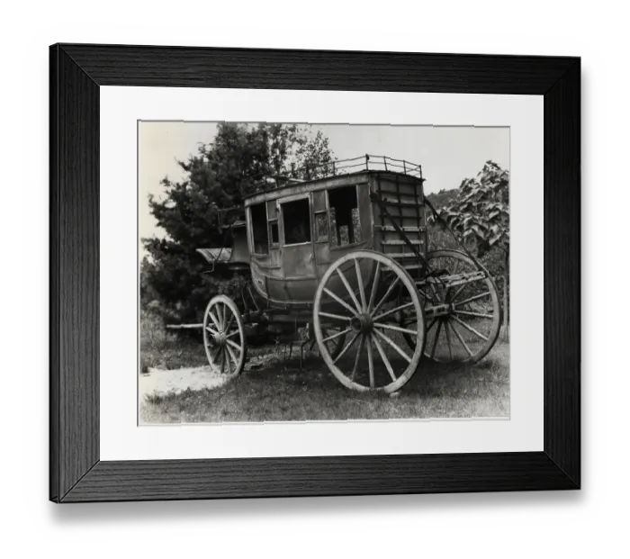 Framed Print : Old Stagecoach Left in Hills Framed Print : Old Stagecoach Left in Hills