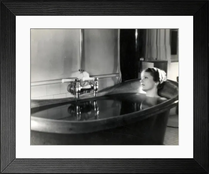Framed Print : Marcelle Chantal in Bathtub Framed Print : Marcelle Chantal in Bathtub