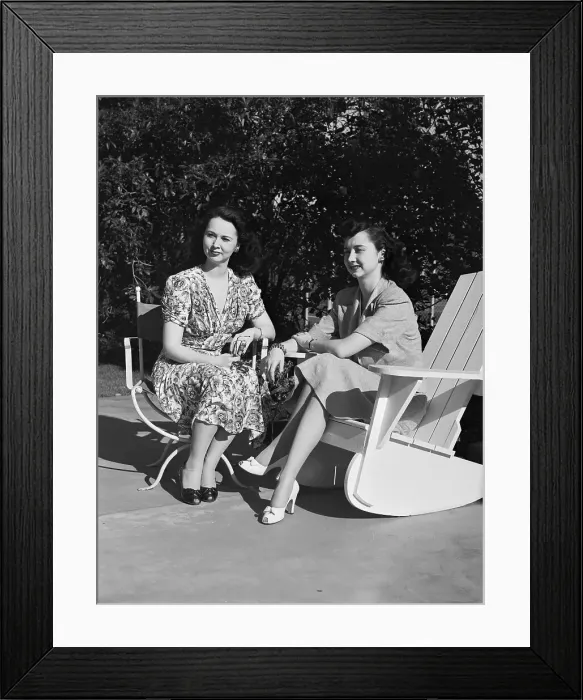 Framed Print : Dorothy Kilgallen with Her Sister Framed Print : Dorothy Kilgallen with Her Sister
