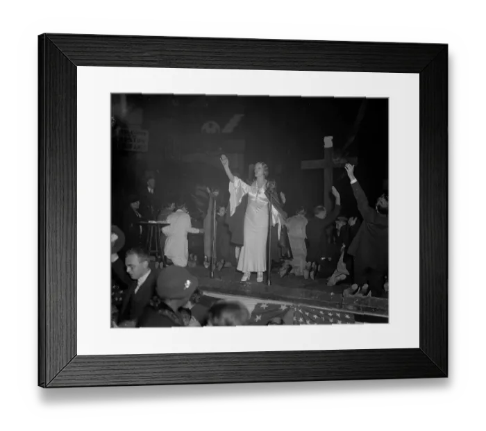 Framed Print : Revival Meeting