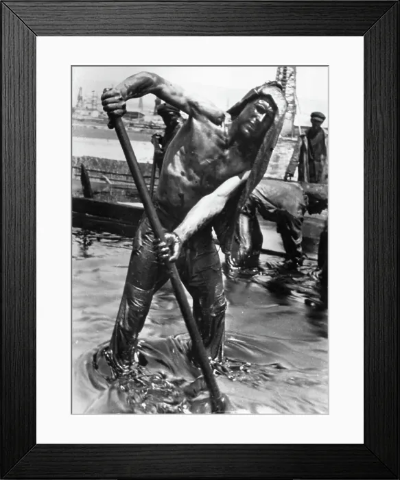 Framed Print : Oil Field Worker Framed Print : Oil Field Worker