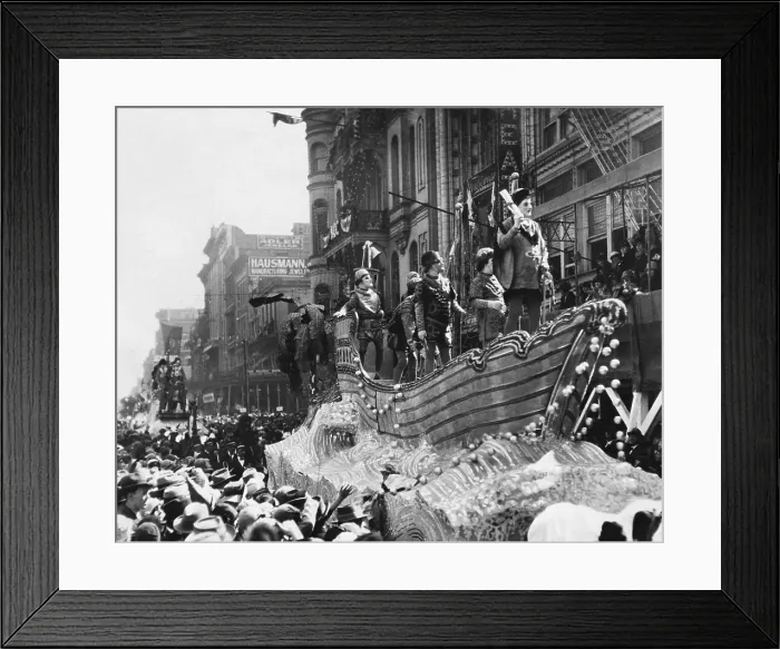 Framed Print : Mardi Gras Parade In New Orleans 1933 Framed Print : Mardi Gras Parade In New Orleans 1933