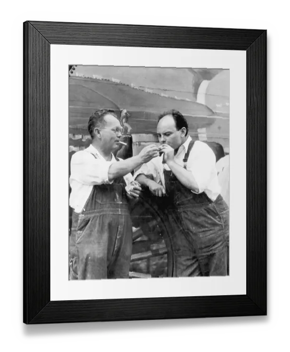 Framed Print : Grant Wood And John Steuart Curry