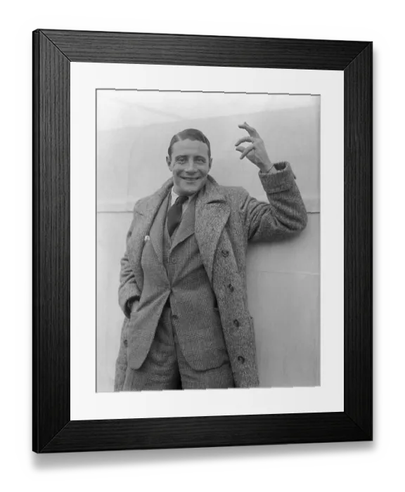 Framed Print : Henry Garat with Arm Raised