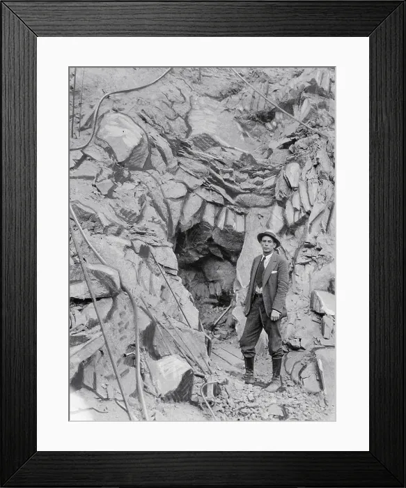 Framed Print : Construction of Tunnel for Aqueduct Framed Print : Construction of Tunnel for Aqueduct