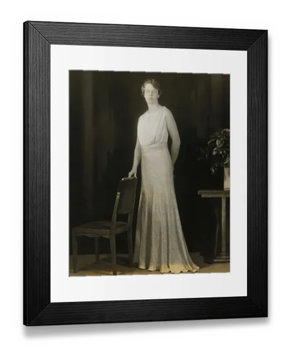 Framed Print : Eleanor Roosevelt Wearing Her Inaugural Ball Gown Framed Print : Eleanor Roosevelt Wearing Her Inaugural Ball Gown