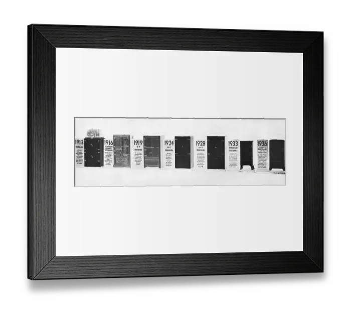 Framed Print : Evolution of the Refrigerator