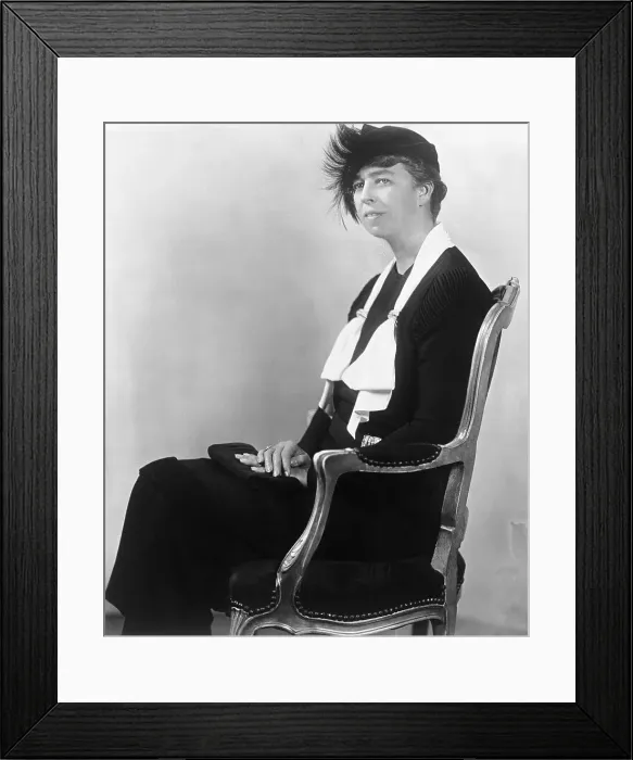 Framed Print : Eleanor Roosevelt Seated in Chair Framed Print : Eleanor Roosevelt Seated in Chair