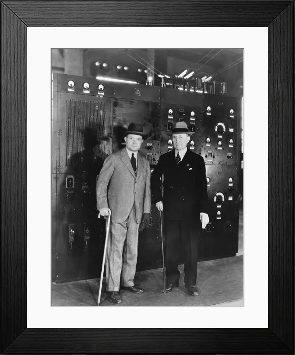 Framed Print : David Sarnoff with Guglielmo Marconi Framed Print : David Sarnoff with Guglielmo Marconi