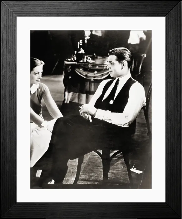 Framed Print : Joan Crawford and Clark Gable in Dancing Lady