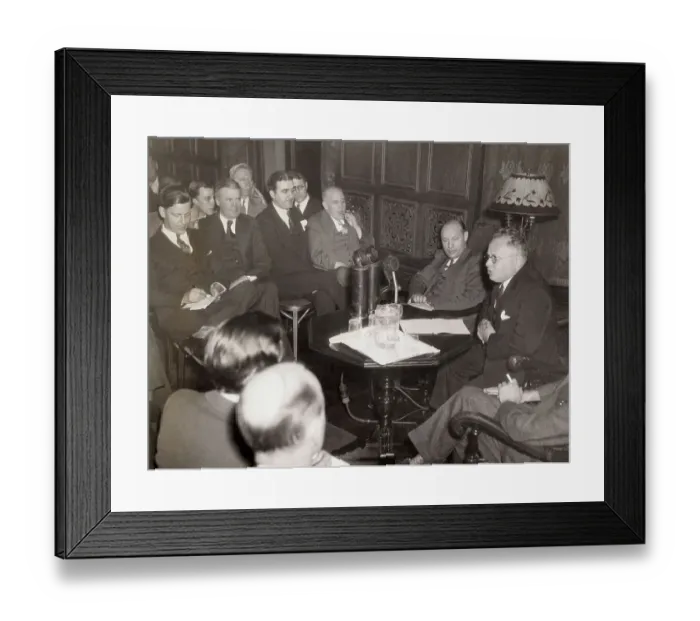 Framed Print : Maxim Litvinov Speaking to Press Framed Print : Maxim Litvinov Speaking to Press