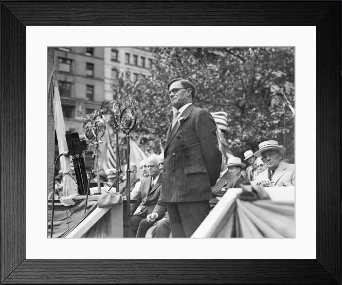 Framed Print : Governor Talmadge Speaking on Flag Day Framed Print : Governor Talmadge Speaking on Flag Day