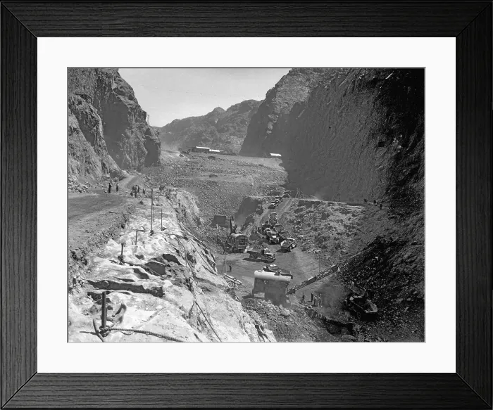 Framed Print : Construction of Boulder Dam Framed Print : Construction of Boulder Dam