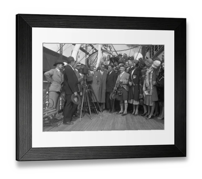 Framed Print : Bobby Jones and Others aboard Mauretania Framed Print : Bobby Jones and Others aboard Mauretania