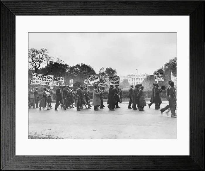 Framed Print : Marchers Protesting Scottsboro Decision Framed Print : Marchers Protesting Scottsboro Decision