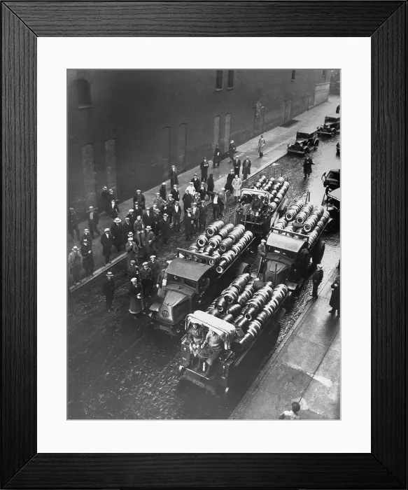 Framed Print : Truckloads of Beer Leaving Brewery Framed Print : Truckloads of Beer Leaving Brewery