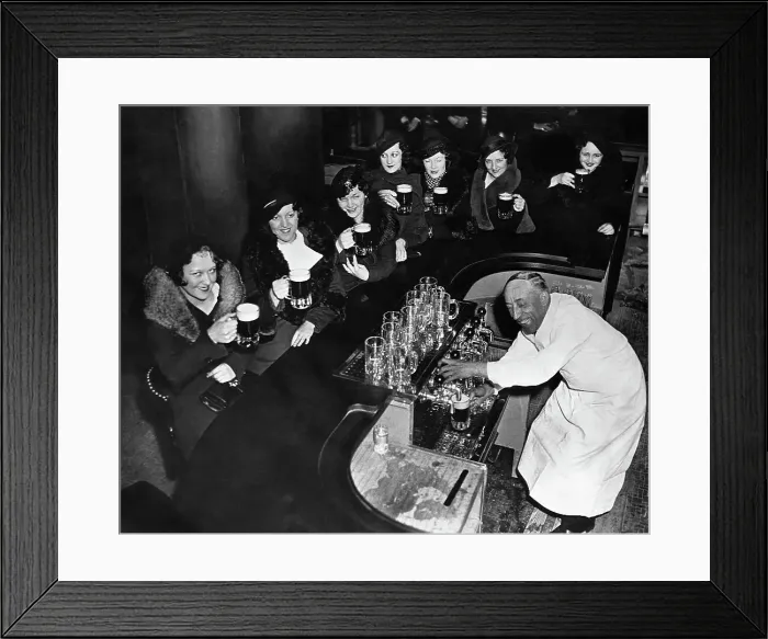 Framed Print : Women Celebrating End of Prohibition