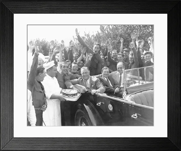 Framed Print : President Franklin D. Roosevelt Visiting a Civilian Conservation Corps Camp Framed Print : President Franklin D. Roosevelt Visiting a Civilian Conservation Corps Camp
