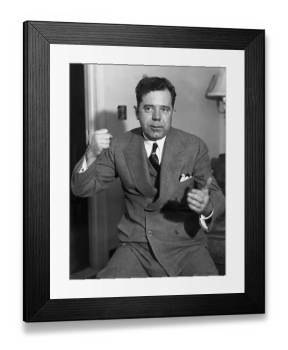 Framed Print : Senator Huey Long Making a Point Framed Print : Senator Huey Long Making a Point