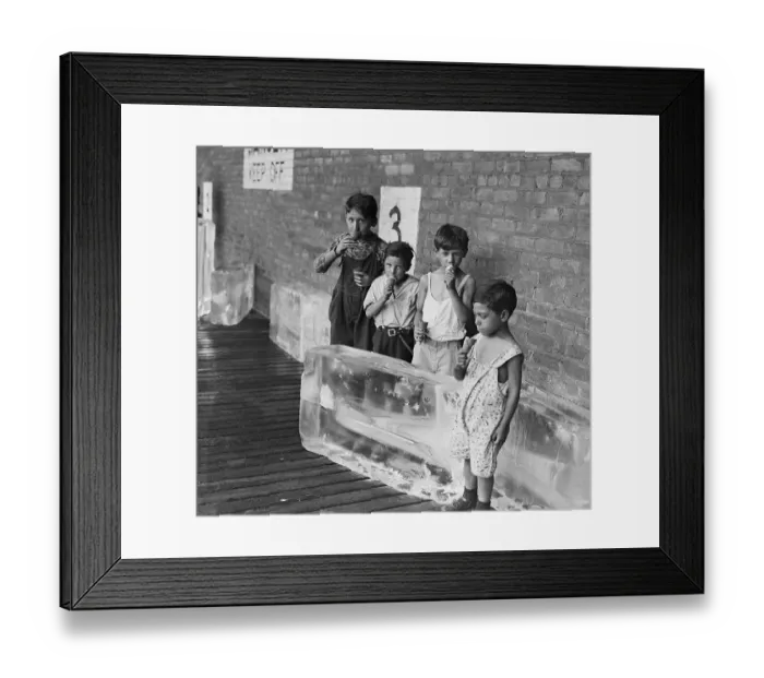 Framed Print : Children Eating Ice Cream Framed Print : Children Eating Ice Cream