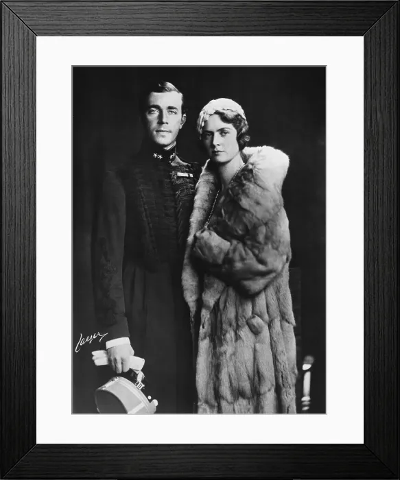 Framed Print : Princess Sybilla and Prince Gustaf-Adolf Framed Print : Princess Sybilla and Prince Gustaf-Adolf