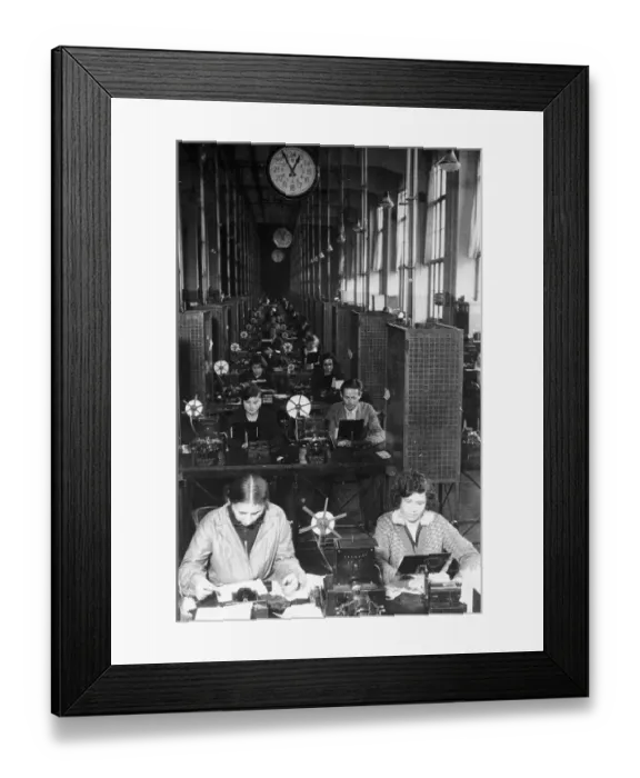 Framed Print : Russian Telegraph Office in 1932 Framed Print : Russian Telegraph Office in 1932