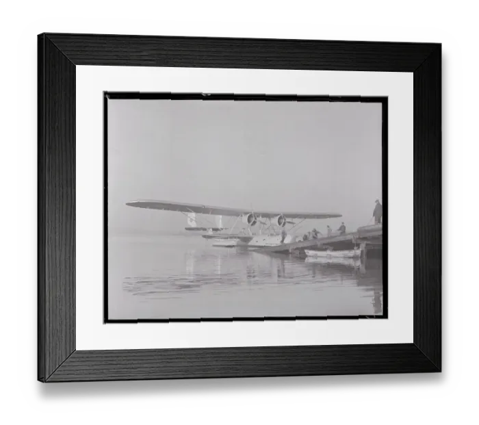 Framed Print : Amphibian Sesquiplane Preparing for Takeoff Framed Print : Amphibian Sesquiplane Preparing for Takeoff