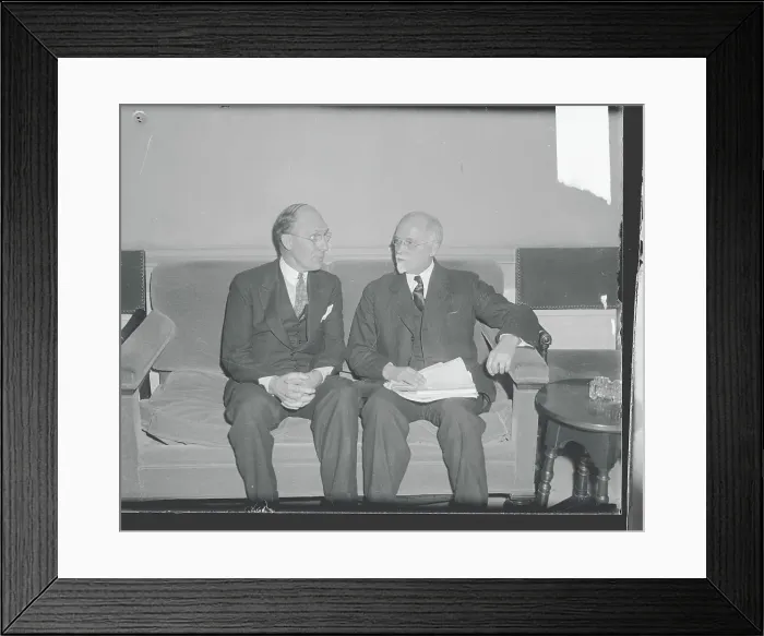 Framed Print : C.F. Kettering and Irving Fisher Chatting Framed Print : C.F. Kettering and Irving Fisher Chatting